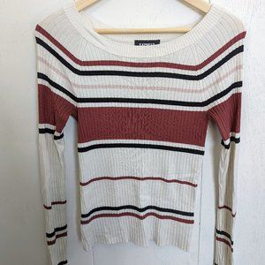 EXPRESS- Size S Striped Lightweight Sweater
